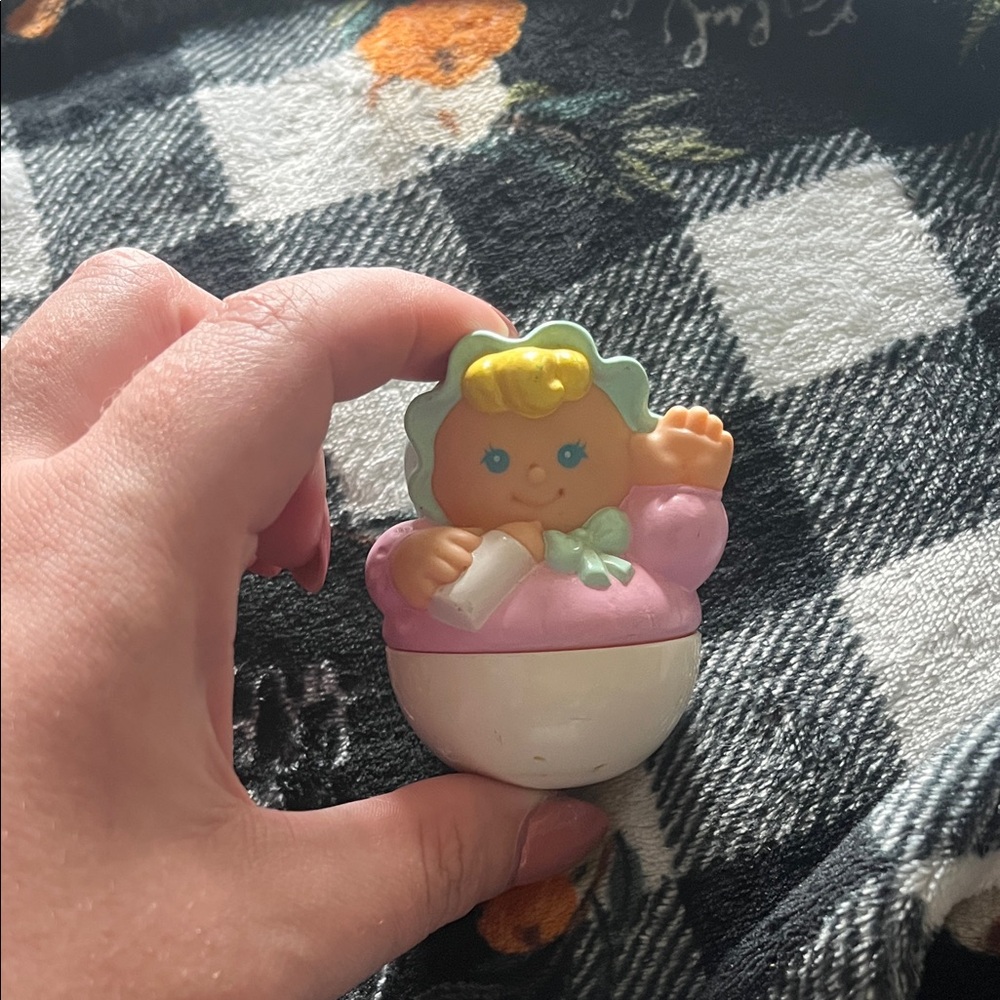 B55 Vintage Weeble Wobble Baby Character— See pics for imperfections